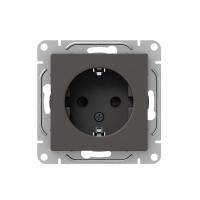 Механизм розетки, 16А, с заземлением, со шторками, мокко Эпика EKF
