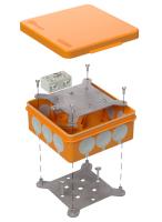 Коробка огнестойкая разветвительная для о/п двухкомпонентная 60-0303-FR6.0-4-2-Р Е15-Е60 RAL2004 100х100х40 (16 шт/кор) Промрукав