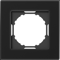 Рамка 1-я, Natural чёрное стекло, серия A07