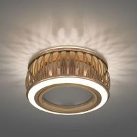 BL096 Светильник Gauss Backlight Кругл. Золото/Белый  Gu5.3  3W  LED 3000K 1/30