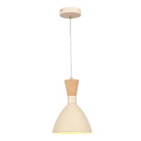 SLE1256-503-01 Светильник подвесной Бежевый/Бежевый, Светлое дерево, Золотистый E14 1*40W VISTA