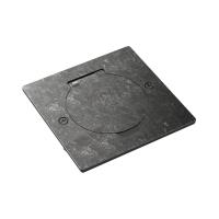 Лючок 2 мод. (1 мод. 45х45 мм.), круглая крышка, оцинкованная сталь, IP44