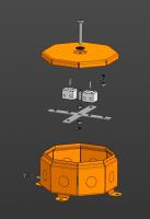 Коробка металлическая огнестойкая Октагон 70-0101-FR6.0-4 Е15-Е120 RAL2004 130х130х63 (9 шт/кор) Промрукав