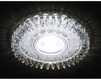 S393 CH хром/прозрачный хрусталь/MR16+3W(LED WHITE)
