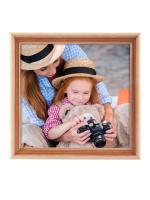 Фоторамка Image Art С20 10х10 деревянная из сосны, цвет натуральный с частичным затемнением, вставка-прозрачный пластик