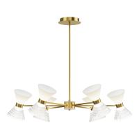 SL2004.303.12 Светильник подвесной ST-Luce латунь/прозрачный, белый, латунь G9 LED 12*5W SPIRIT