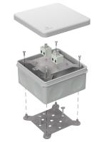 Коробка огнестойкая для о/п двухкомпонентная 60-0300-FR2.5-4 Е15-Е120 RAL7035 100х100х50 (14 шт/кор) Промрукав