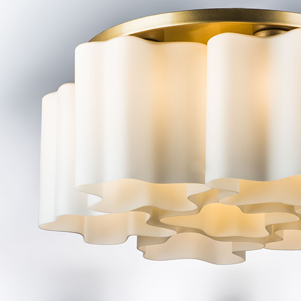 802073 Люстра NUBI 7х40W E27 ШАМПАНЬ/БЕЛЫЙ