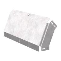 Угол вертикальный внешний 45 градусов с крышкой Стандарт 500х80 Промрукав