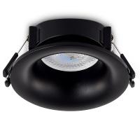 Светильник встраиваемый, черный, D98xH40мм, под лампу GU10, IP20