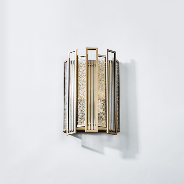 712622 Бра AGAVE 2х40W E14 ШАМПАНЬ/ПРОЗРАЧНЫЙ