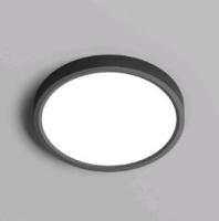 DK6520-BK Накладной светильник THIN, IP40, 18W, 3000K/4000K/6500K, переключатель цветовой температуры на корпусе, черный, полимер