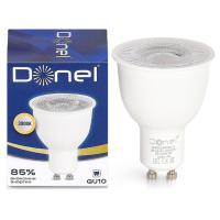 Светодиодная лампа 9Вт, MR16, 220В, GU10, 3000K, 675Лм, Ra>80, 60°, D50хH65мм