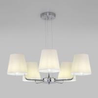 Подвесная люстра с тканевыми абажурами 60155/5 хром