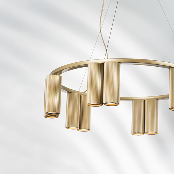 718123 Люстра ROMA 12х28W GU10 (led) CHAMPAGNE GOLD