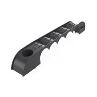 Держатель труб для прямого монтажа односторонний на 5 мест чёрный d20 (20шт/160шт уп/кор) Промрукав