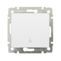 Legrand Valena Бел Выключатель кнопочный 1-клавишный с символом лампа