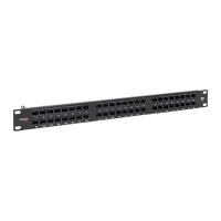 Патч-панель высокой плотности TERACOM PRO 19'' Cat.5E 1U неэкранированная UTP 48 портов RJ-45 Dual IDC с органайзером