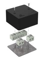 Коробка огнестойкая для кабель-канала 40-0460-FR6.0-10 Е15-Е120 RAL9005 85х85х45 (44 шт/кор) Промрукав