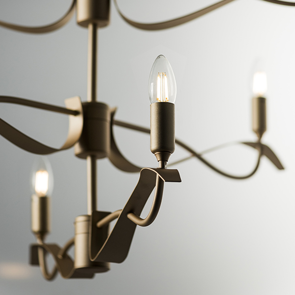 733283 Люстра RAGNO 8х40W E14 ЗОЛОТО