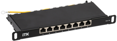 ITK 0 5U патч-панель кат.5E STP 8 портов 10 Dual IDC