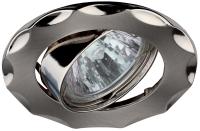 KL12A SN/N Светильник ЭРА литой пов.  звезда  MR16,12V/220V, 50W сатин никель/никель (100/1800)