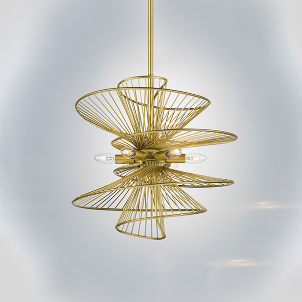 728163 Люстра ZETA 6х40W E14 ЗОЛОТО