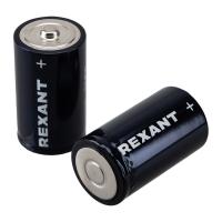 Батарейка алкалиновая D/LR20 1,5В блистер 2 шт. REXANT