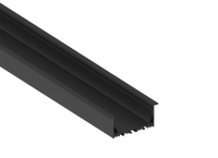 Врезной алюминиевый профиль,  85х35х2000. Цвет: Черный матовый, RAL9005,Серия:DN8ALE