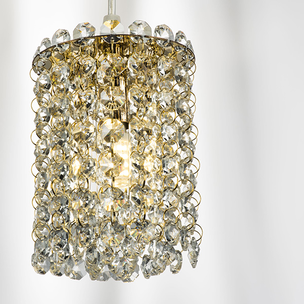 795312 Подвес CRISTALLO 1х40W G9 ЗОЛОТО