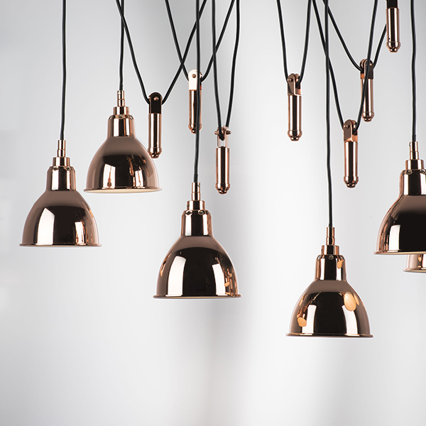 761073 Люстра ACROBATA 7х40W E14 РОЗОВОЕ ЗОЛОТО