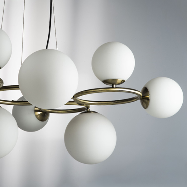 815091 Люстра GLOBO 9х40W G9 ЛАТУНЬ