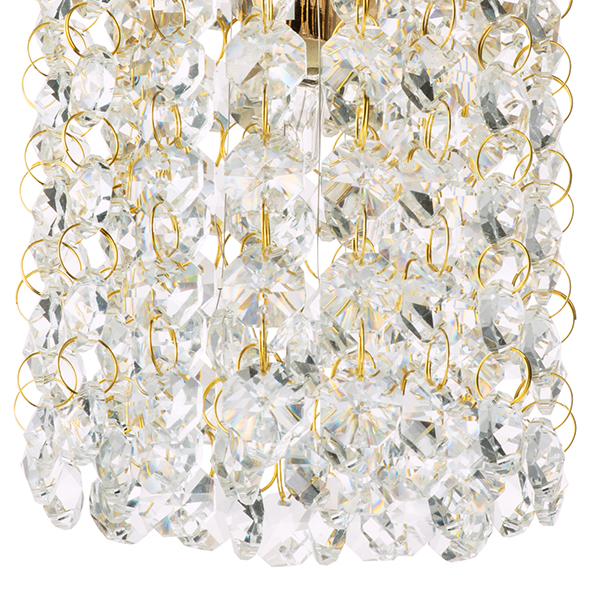 795312 Подвес CRISTALLO 1х40W G9 ЗОЛОТО