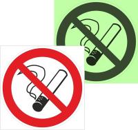 Знак наклейка P01 "Запрещается курить" (150х150) фотолюминесцентный ГОСТ 12.4.026-2015 EKF PROxima