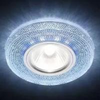 S290 BL хром/сапфир/MR16+3W(LED WHITE)