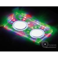 S234/2 W/CH/M белый/хром/MR16+3W/2MR16+6W(LED MULTI)