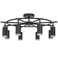 LR7183780 Люстра RULLO 8х50W GU10 ЧЕРНЫЙ (571718+214437-8+202430-8)
