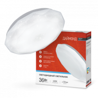Светильник сд серии DECO 36Вт 230В 6500К 2340Лм 380х55мм ДАЙМОНД IN HOME