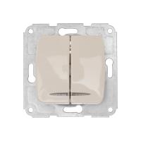 DEA Выключатель 2кл (инд) с/у 10А мех. Беж KRANZ 