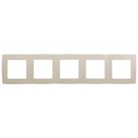 12-5005-02 ЭРА Рамка на 5 постов, Эра12, слоновая кость (10/100/1600)