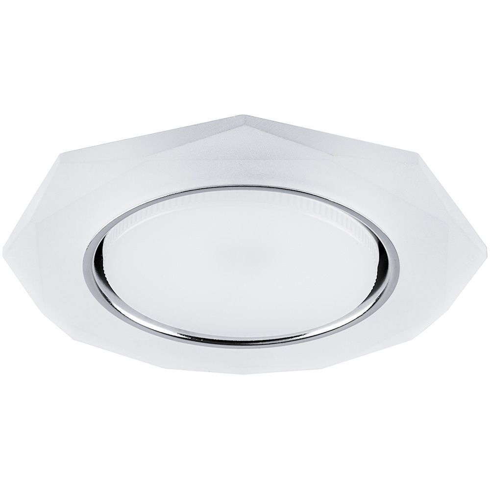 Светильник встраиваемый с белой LED подсветкой Feron CD5021 потолочный GX53 без лампы, белый матовый FERON CD5021
