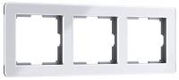 Рамка на 3 поста Acrylic белый / W0032701