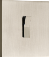 Выключатель звонкового типа на 1 тумблер, клавиша Angle, 10AX 250V, никель, серия N96