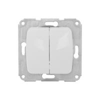 DEA Выключатель 2кл с/у 10А мех. Бел KRANZ 