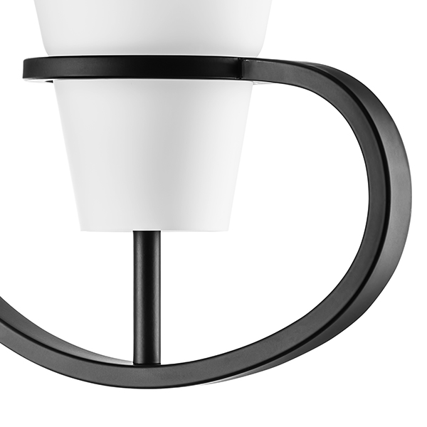 733617 Бра FIACOLLA 1х40W E14 ЧЕРНЫЙ/БЕЛЫЙ