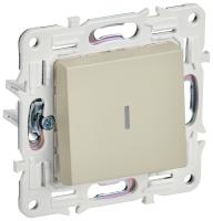 SKANDY Выключатель 1-клавишный с индикацией 10А SK-V07B бежевый IEK