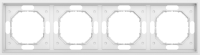 Рамка 4-я, матовый белый, серия S08