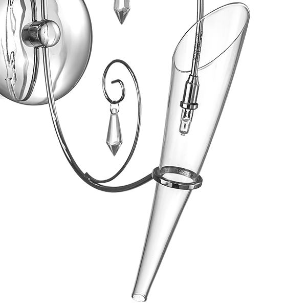 755614 Бра SCARABEO 1х35W G4 12V ХРОМ хрусталь+стекло