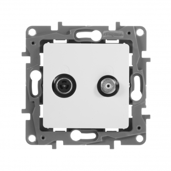 Legrand Etika Бел Розетка TV/SAT 2-х кабельная