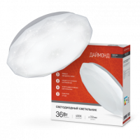 Светильник сд серии DECO 36Вт 230В 4000К 2340Лм 380х55мм ДАЙМОНД IN HOME